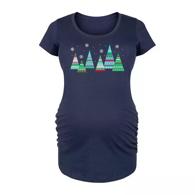 Maternity Tacos Colorful Rays Graphic Tee, Womens Blue Product Image