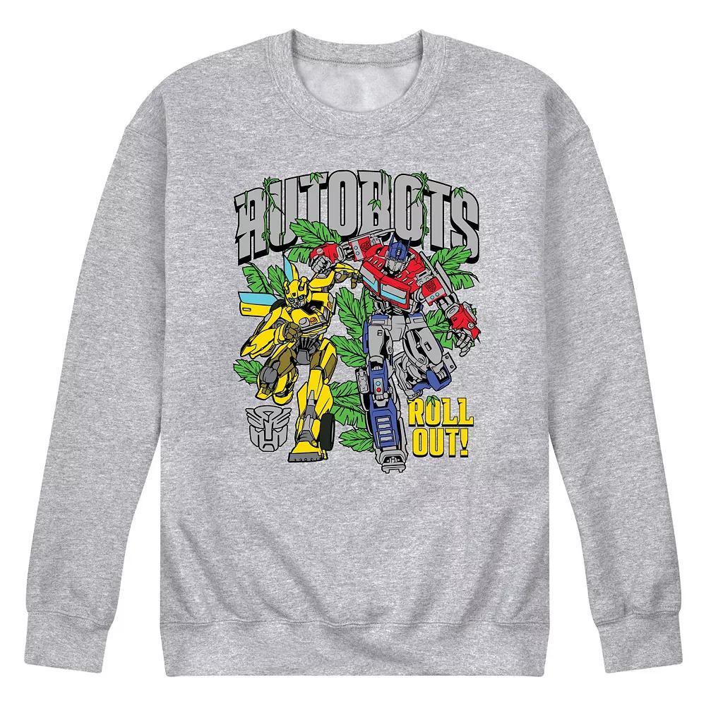 Mens Transformers Autobots Roll Out Fleece Sweatshirt Blue Product Image