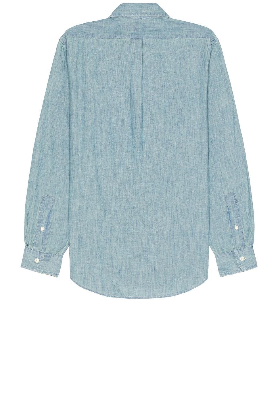 Polo Ralph Lauren Denim Sport Shirt in Denim-Light Product Image