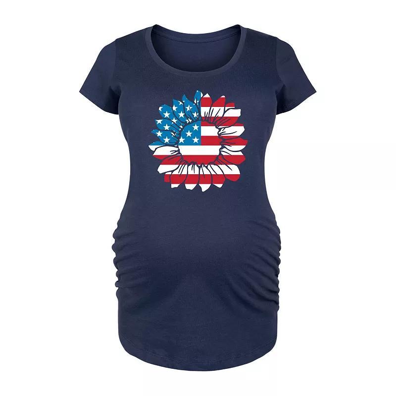 Maternity Scatter Kindness Graphic Tee, Womens Heather Grey Product Image