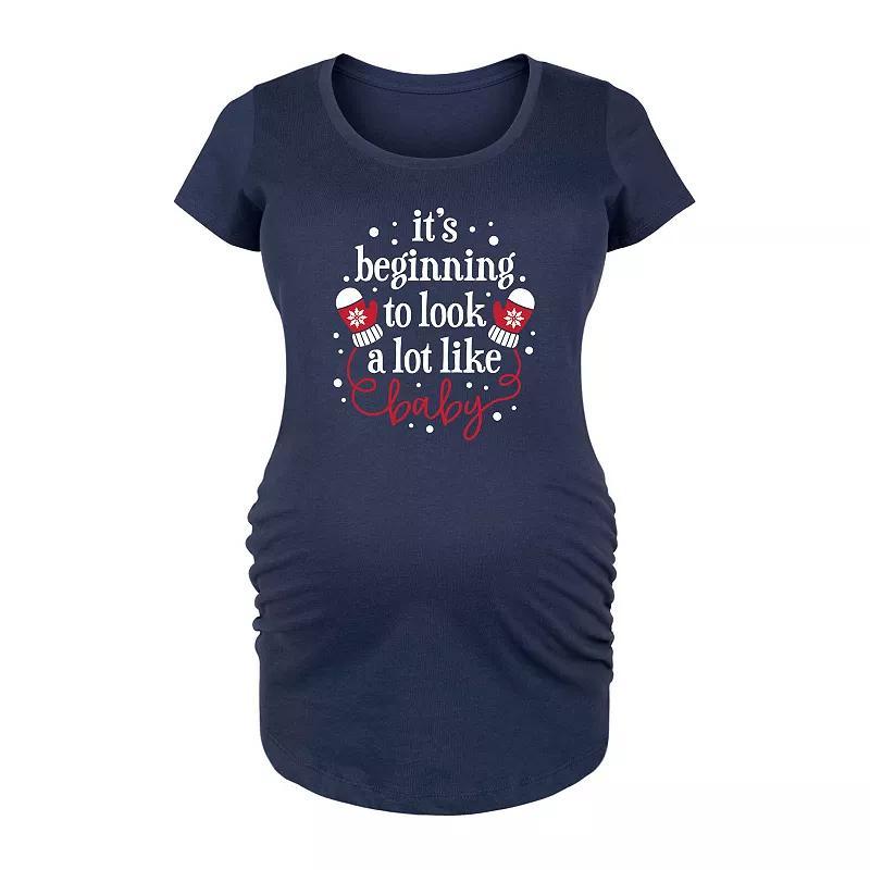 Maternity Shore is Hot Out Here Graphic Tee, Womens Blue Product Image