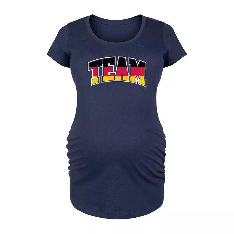 Maternity Prungry Definition Graphic Tee, Womens Blue Product Image