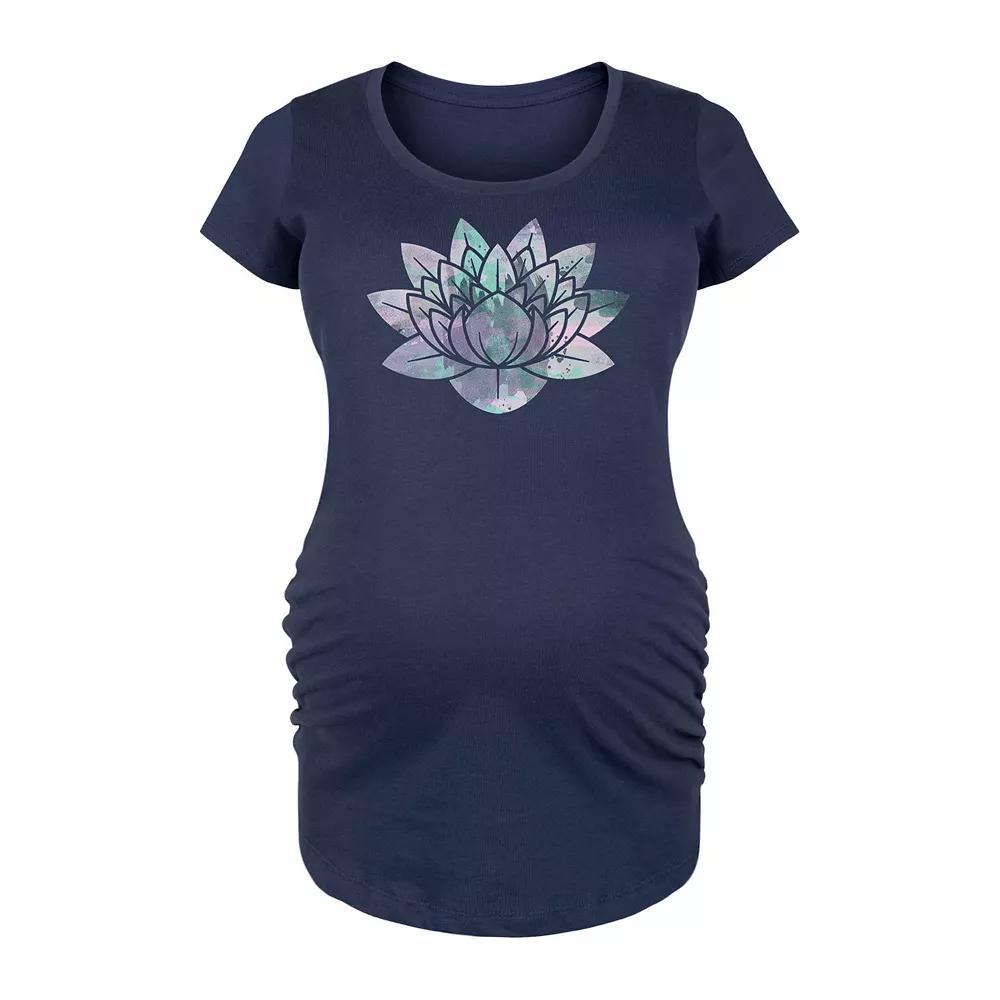 Disney Princess Maternity Royally Fierce Graphic Tee, Womens Blue Product Image