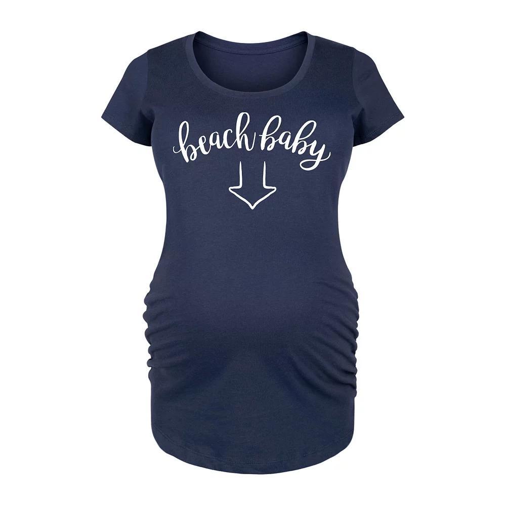 Maternity Sesame Street Elmo Youre Doing Great Graphic Tee, Womens Blue Product Image