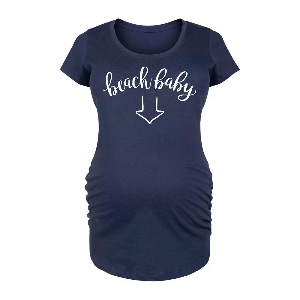 Maternity Hormotional Graphic Tee, Womens Heather Grey Product Image