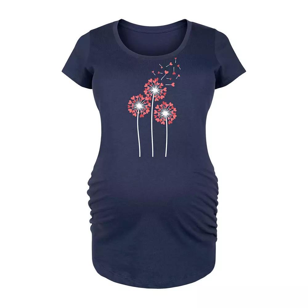 Maternity Stay Cozy Graphic Tee, Womens Blue Product Image