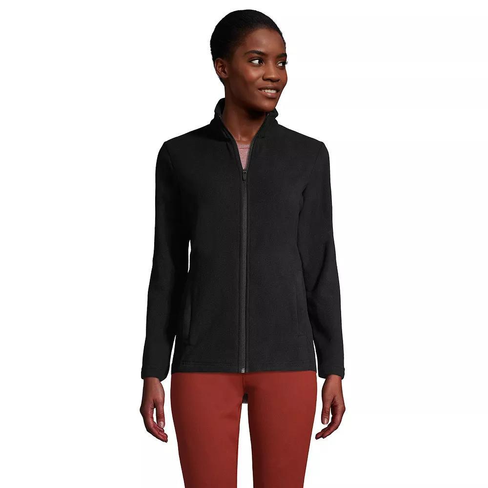 Petite Lands' End Full Zip Fleece Jacket, Women's, Size: Medium Petite, Rich Red Product Image