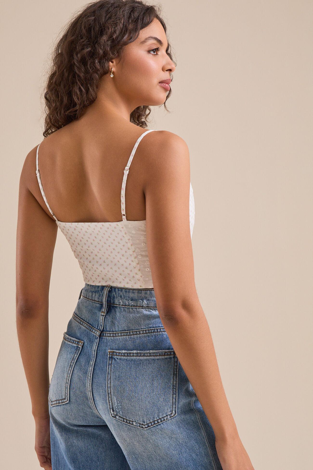 Camila Floral Corset Tank Product Image