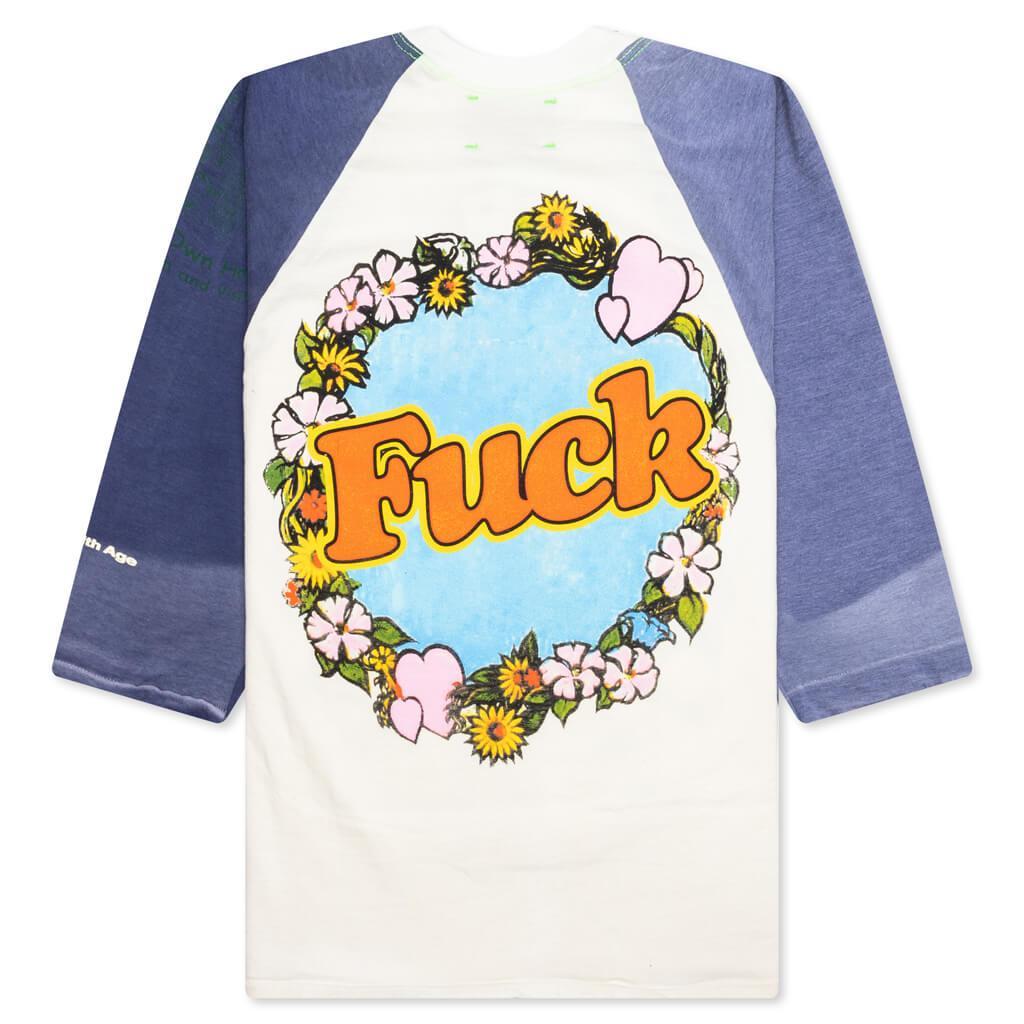 Shit Fuck Raglan Tee Shirt - Multi Male Product Image