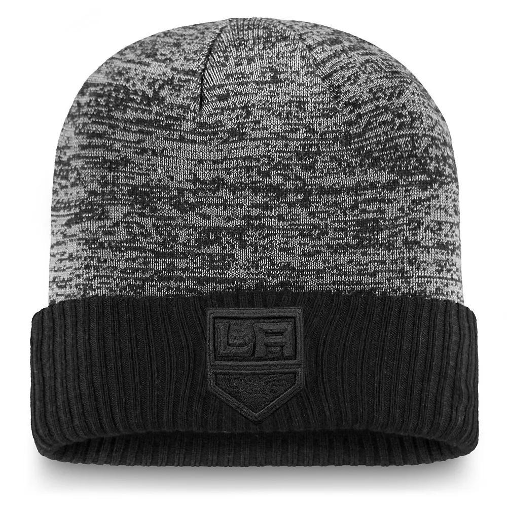 Men's Fanatics Branded Black Los Angeles Kings Authentic Pro Travel & Training Cuffed Knit Hat, Kgs Black Product Image