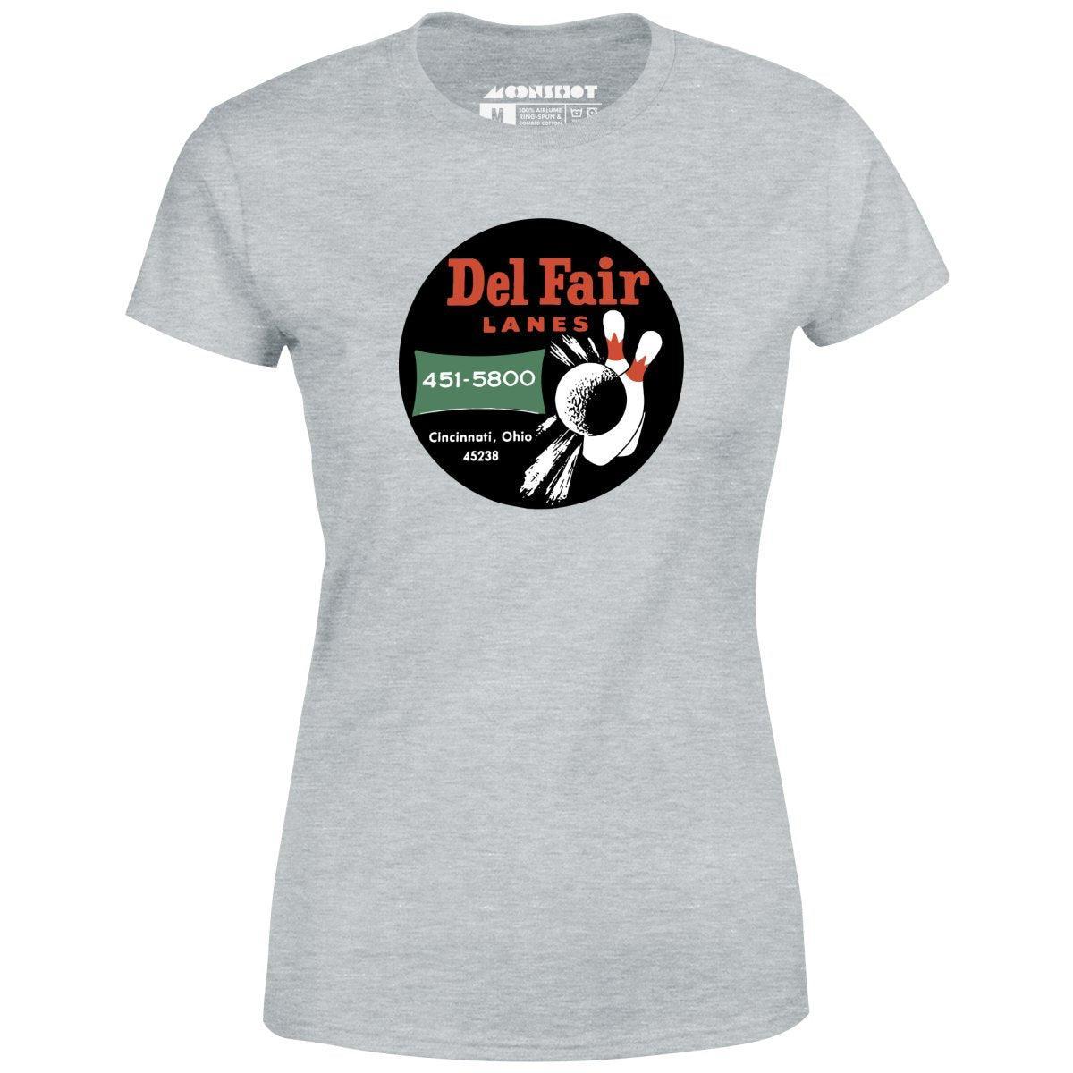 Del Fair Lanes - Cincinnati, OH - Vintage Bowling Alley - Women's T-Shirt Female Product Image