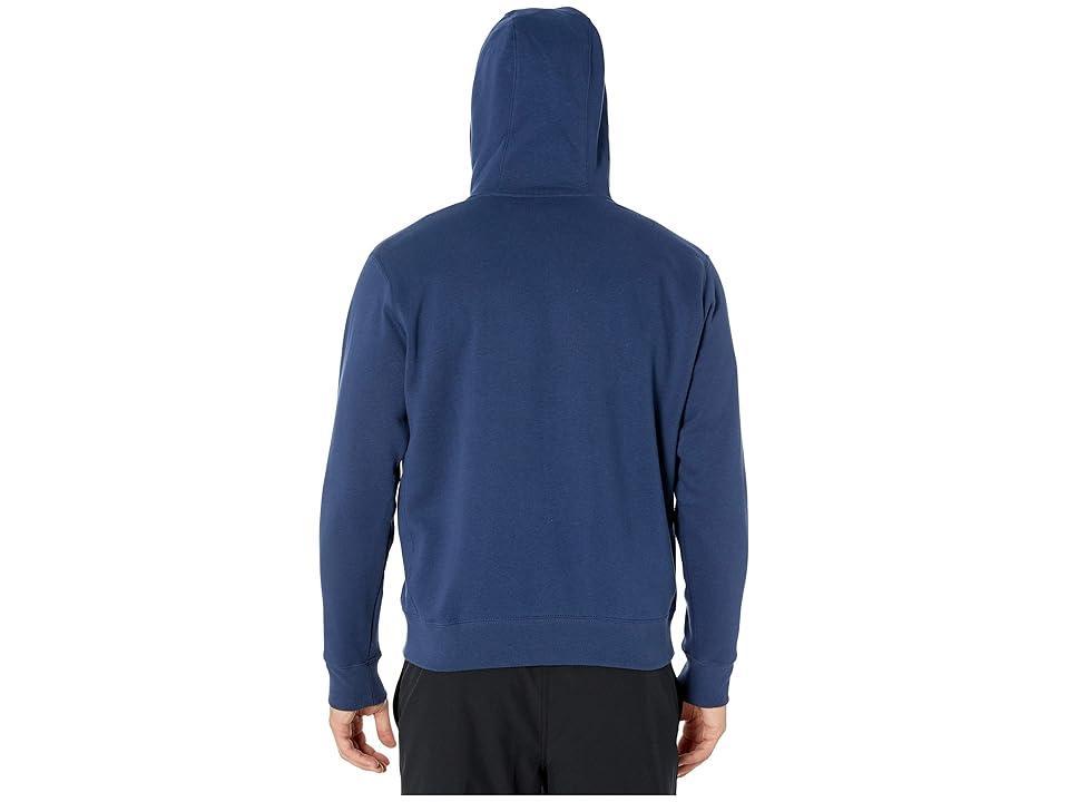 Mens Nike Sportswear Club Fleece Full-Zip Hoodie Black Navy White Product Image