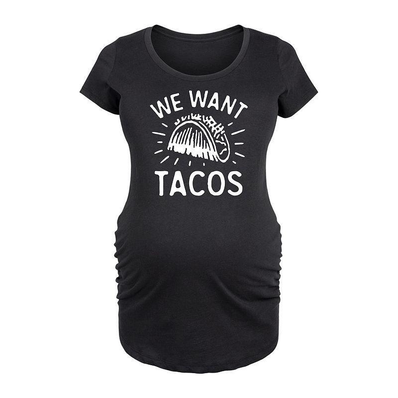 Maternity Skeleton Baby Football Graphic Tee, Womens Grey Gray Product Image