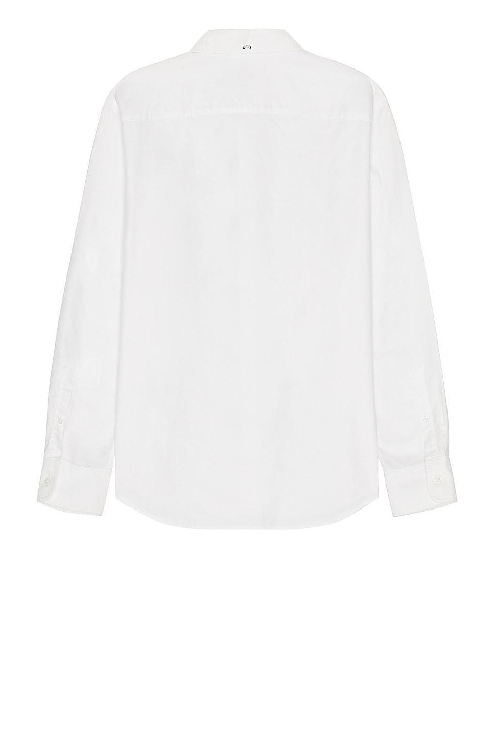 Club Monaco Long Sleeve Solid Oxford Shirt Blue XL Product Image