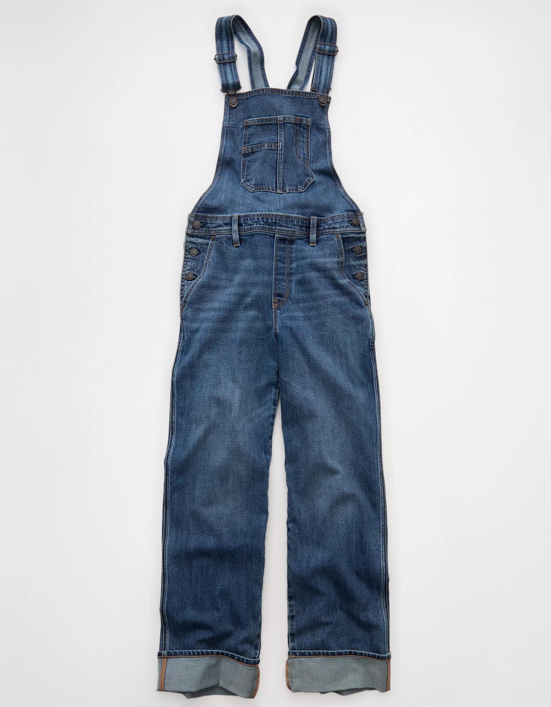 AE Stretch Stovepipe Overall Product Image