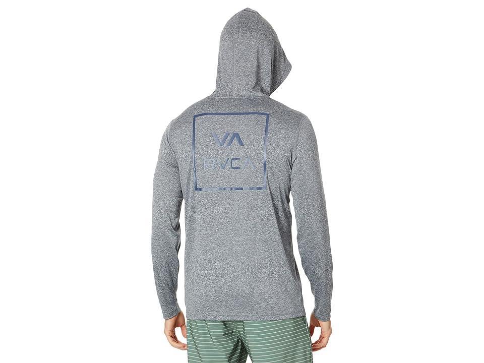 RVCA RVCA Long Sleeve Hooded Surf Tee (Heather Grey) Swimwear Product Image