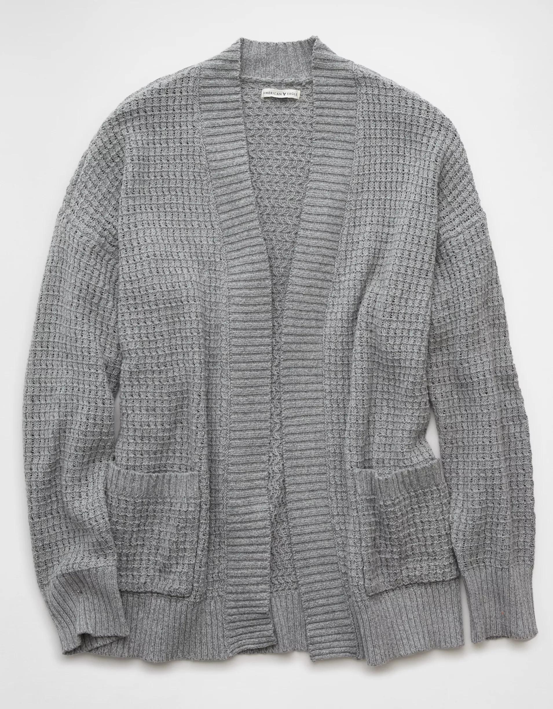 AE Open Knit Cardigan Product Image