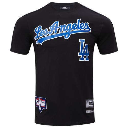 Pro Standard Mens Pro Standard DODGERS LOGO CLASSIC MESH PRO TEAM TAPING SHIRT - Mens Product Image