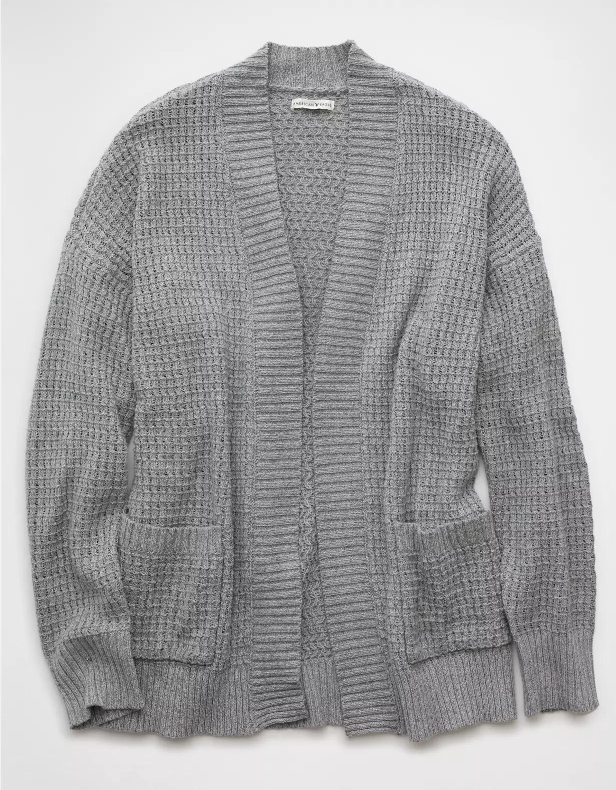 AE Open Knit Cardigan Product Image