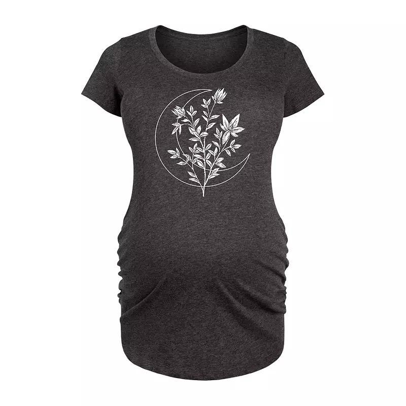 Maternity Super Wife Super Mom Super Tired Graphic Tee, Womens Grey Wine Product Image