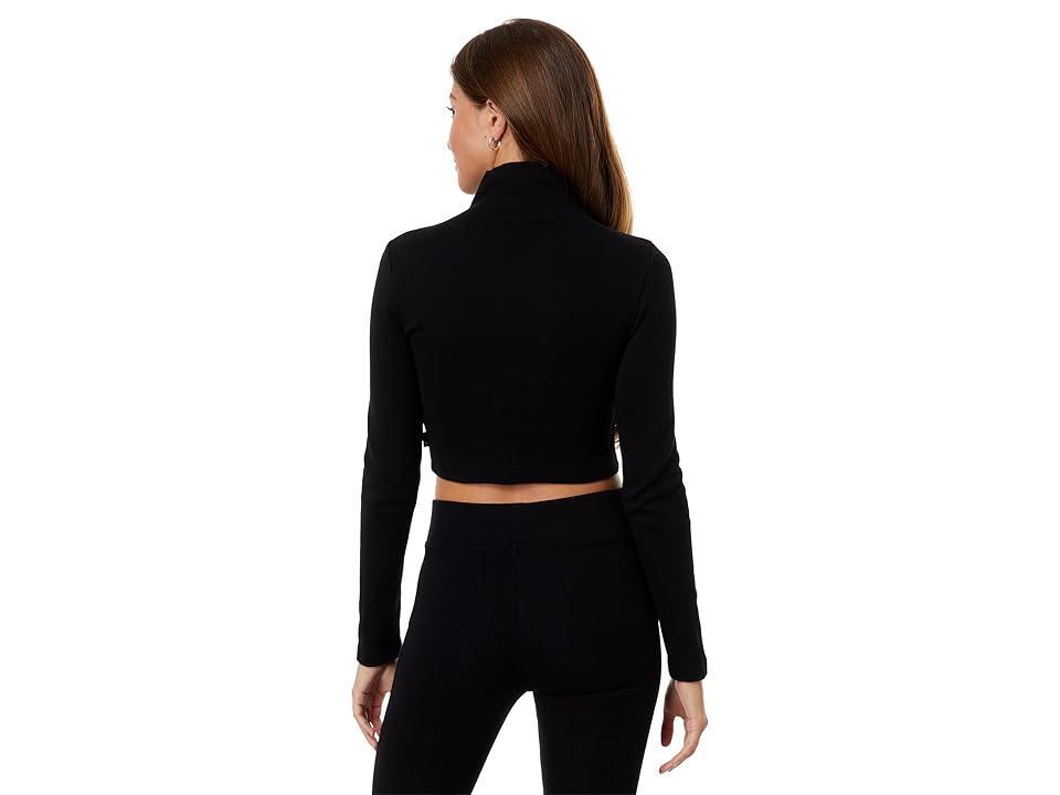 AG Jeans EmRata x AG Kathryn Slim Fit Ribbed Cropped Turtleneck (True ) Women's Clothing Product Image