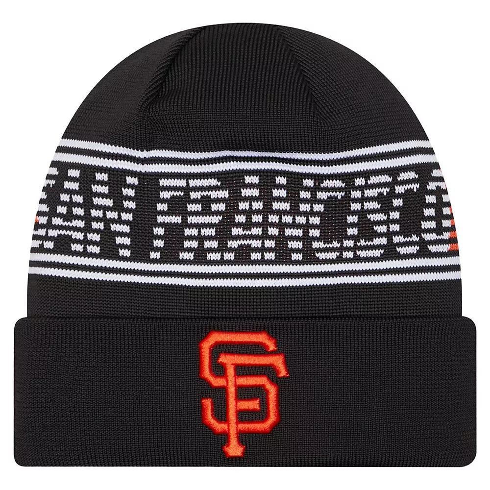 Men's New Era  Black San Francisco Giants Authentic Collection Cuffed Knit Hat Product Image
