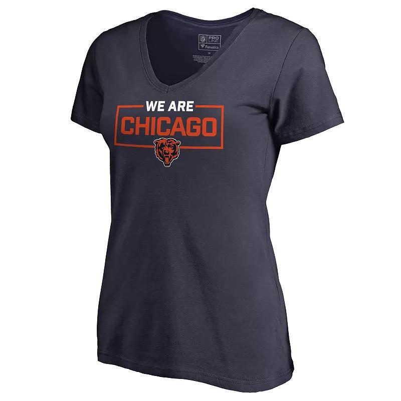 Women's Black Atlanta Falcons Lovely V-Neck T-Shirt, Size: Large Product Image