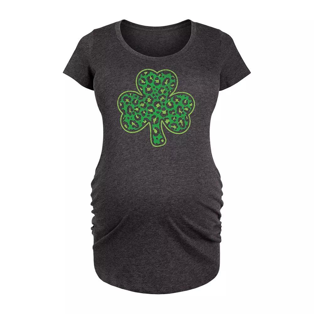 Maternity Dachshund Line Drawing Graphic Tee, Womens Heather Grey Product Image