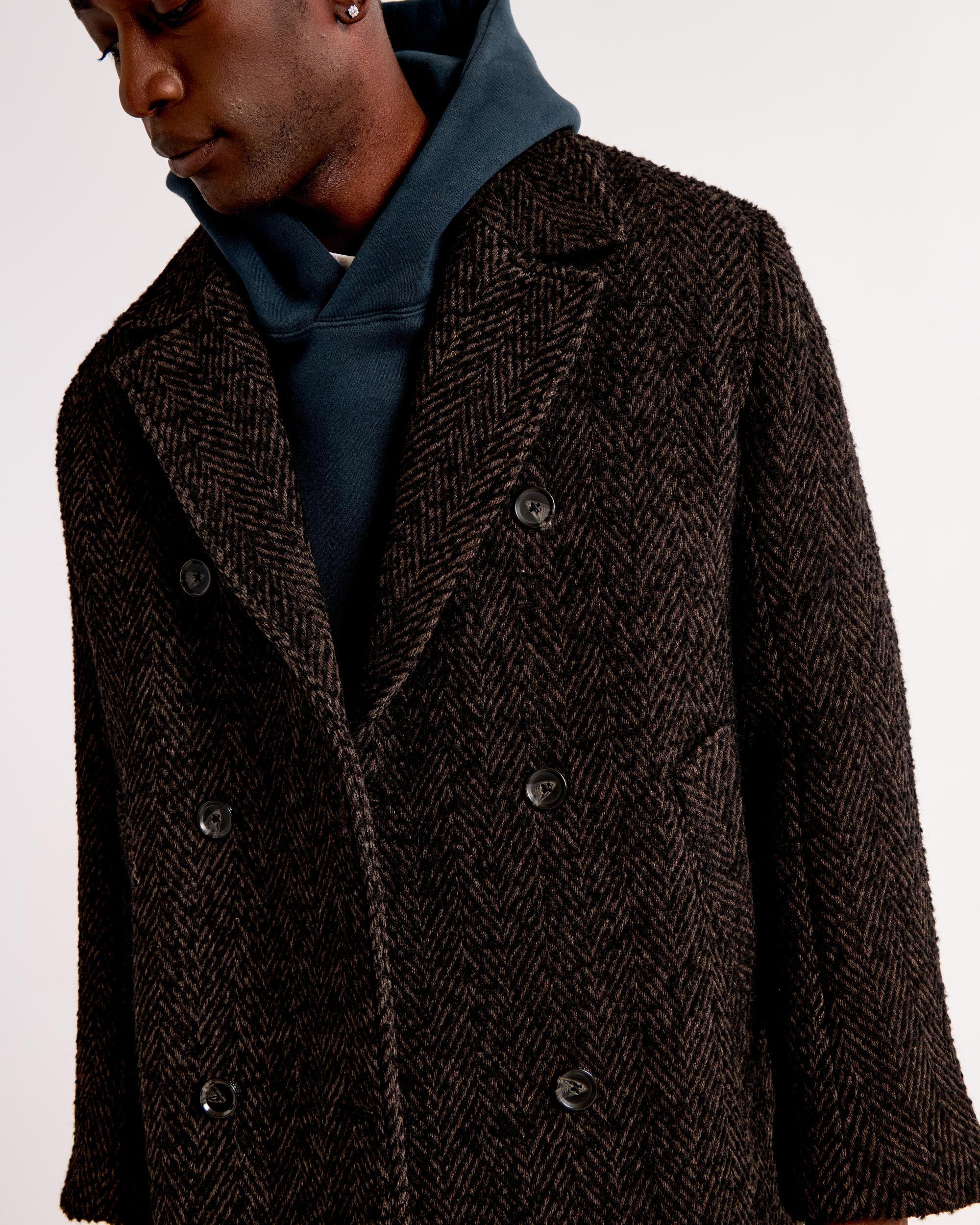 Double-Breasted Long Coat Product Image
