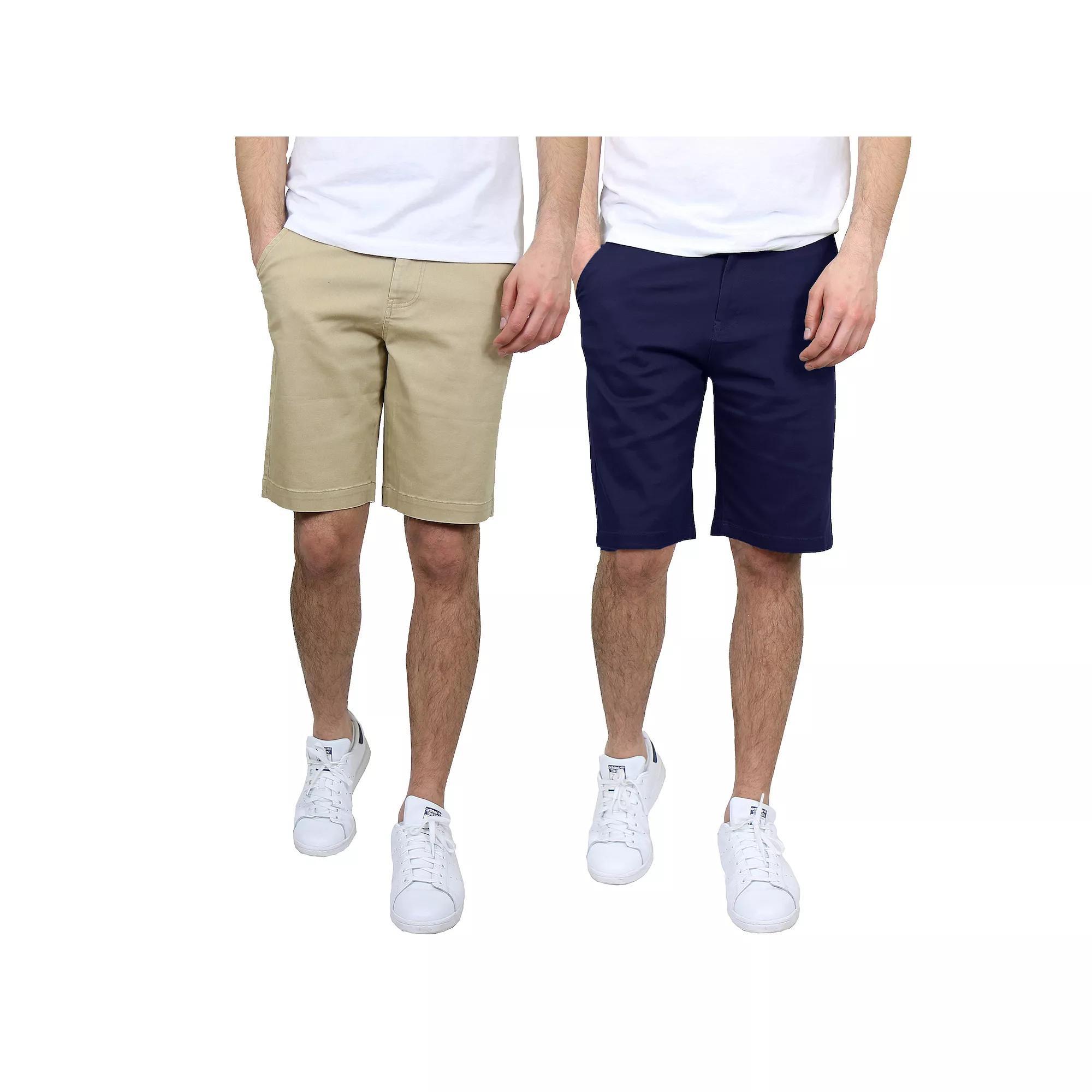Men's Galaxy 10.5" Slim-Fit Cotton Flex Chino Shorts 2-Pack, Size: 44 Product Image