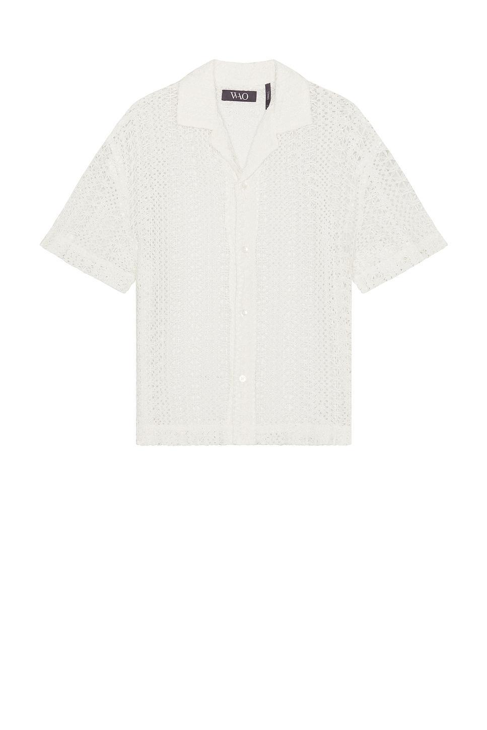 Crochet Lace Camp Shirt WAO Product Image