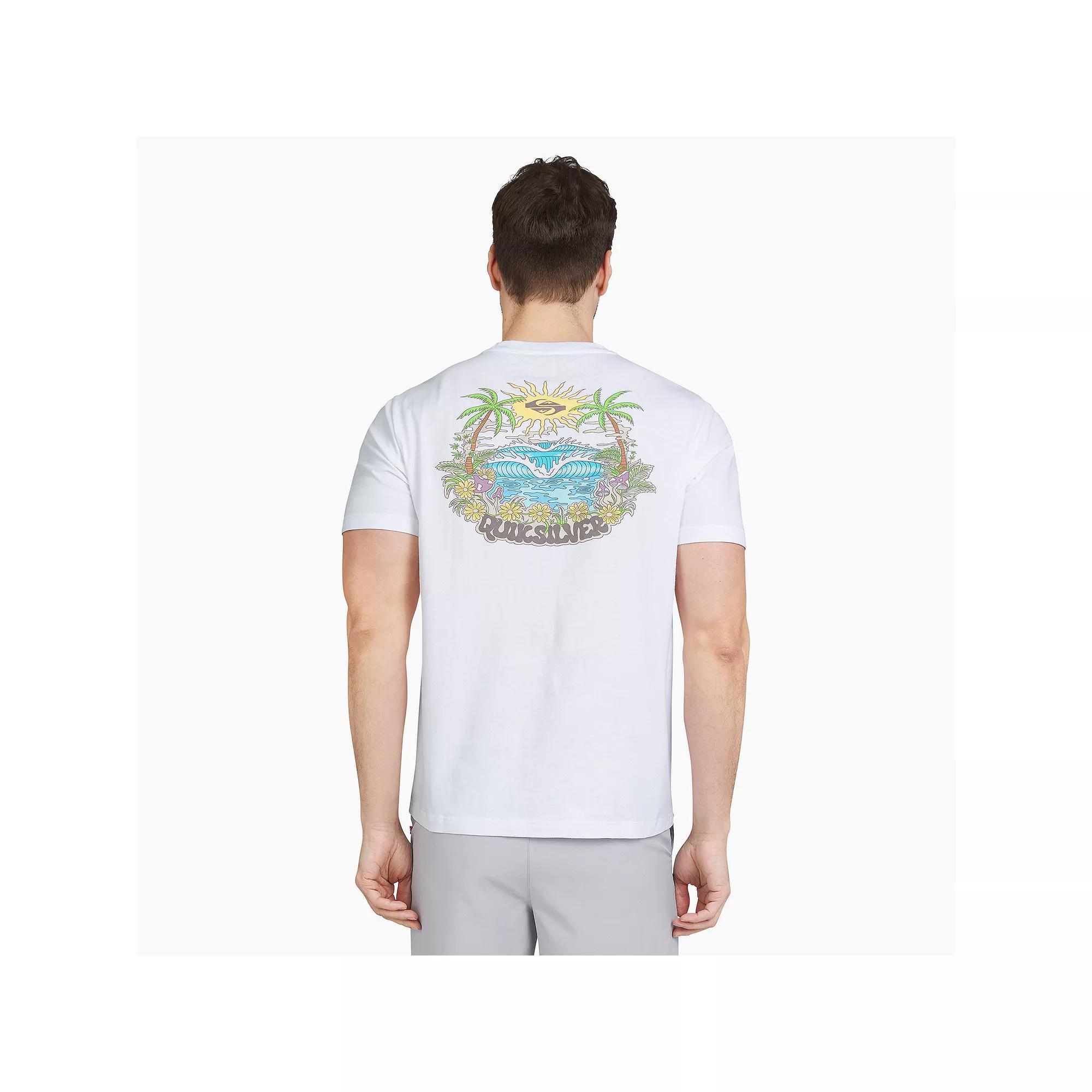 Men's Quiksilver Short Sleeve Graphic Tee, Size: XXL, Four Leaf Green Product Image