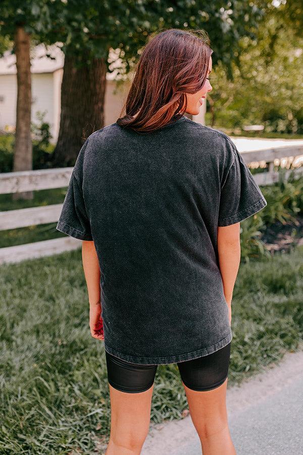 Keep Interest Oversized Tee In Black Product Image