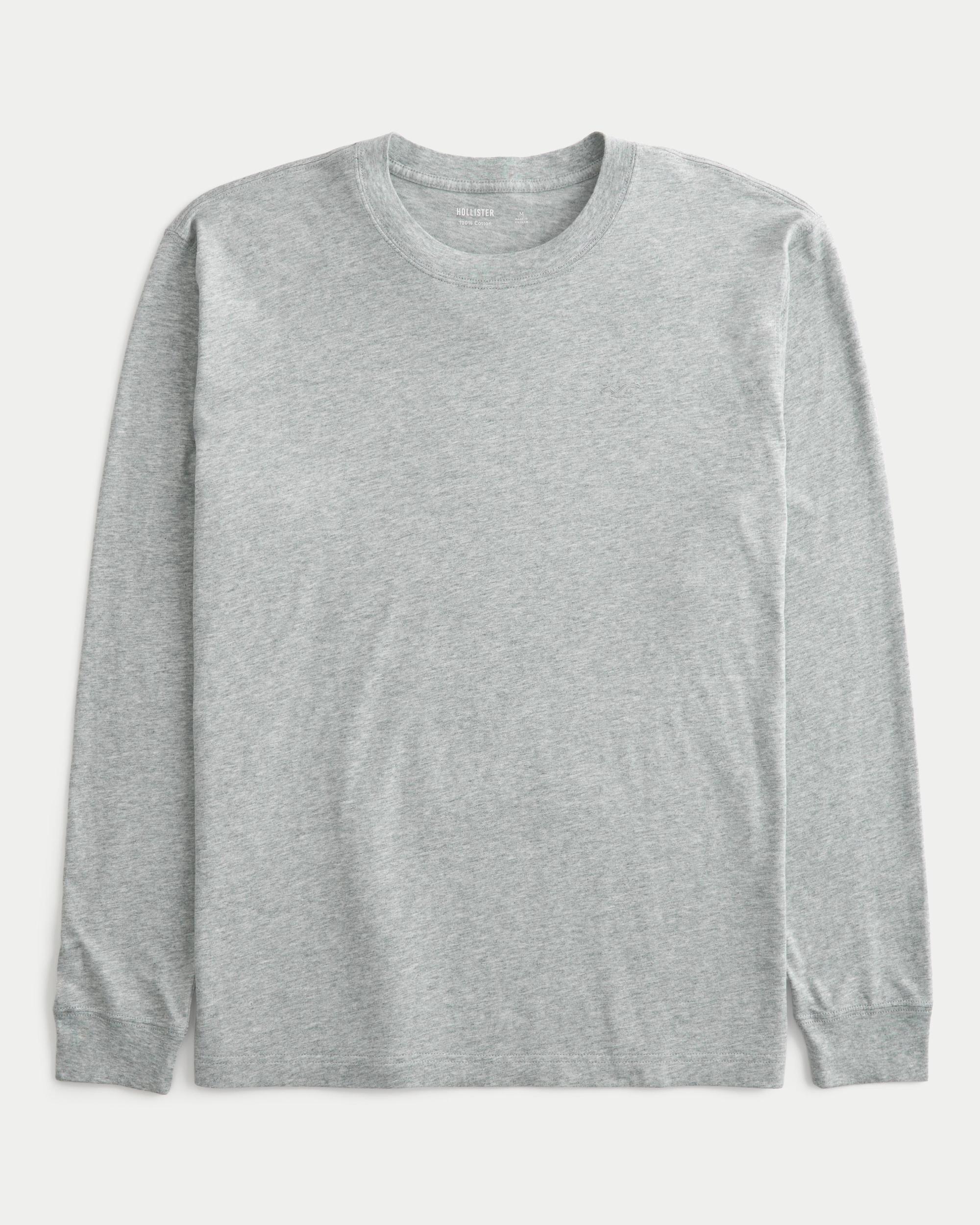 Long-Sleeve Cotton Crew T-Shirt Product Image