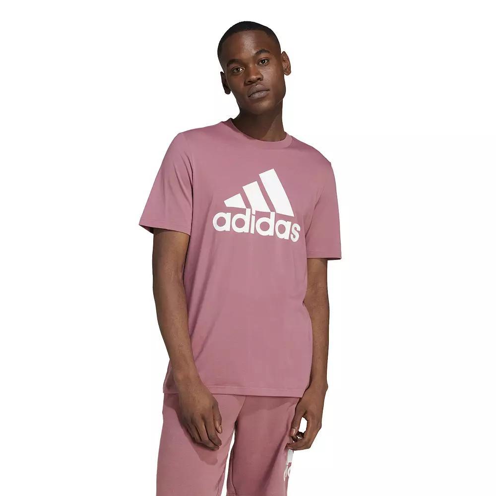 Men's adidas Classic Badge of Sport Tee, Size: Medium, Preloved Red White Product Image