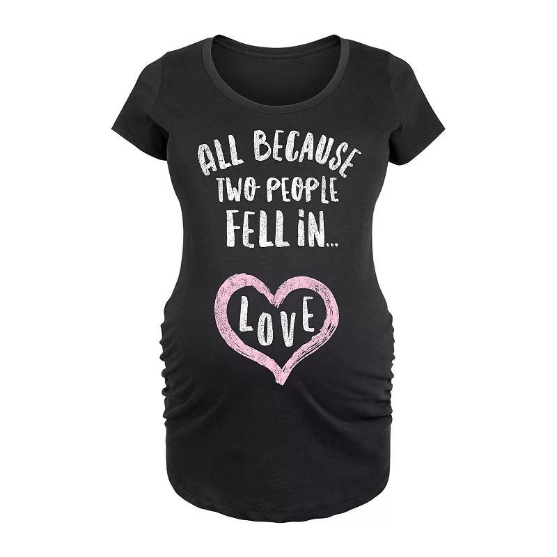 Maternity All Because Two Fell in Love Graphic Tee, Womens Product Image