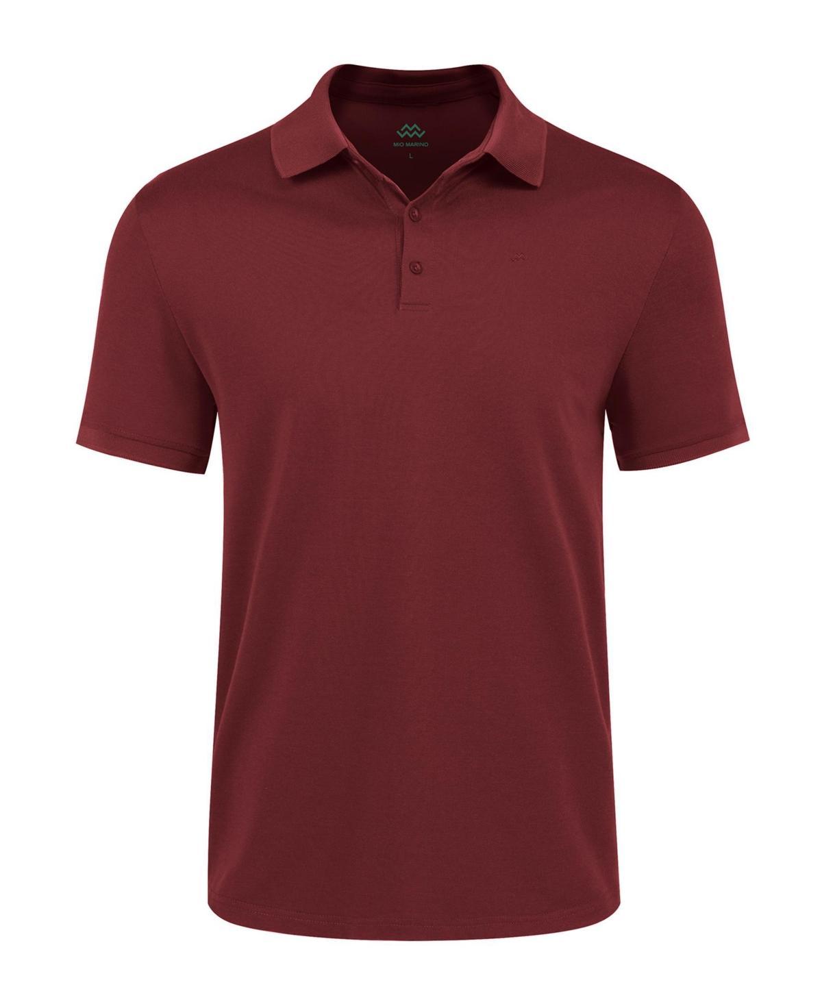 Mio Marino Mens Classic-Fit Cotton-Blend Pique Polo Shirt Product Image