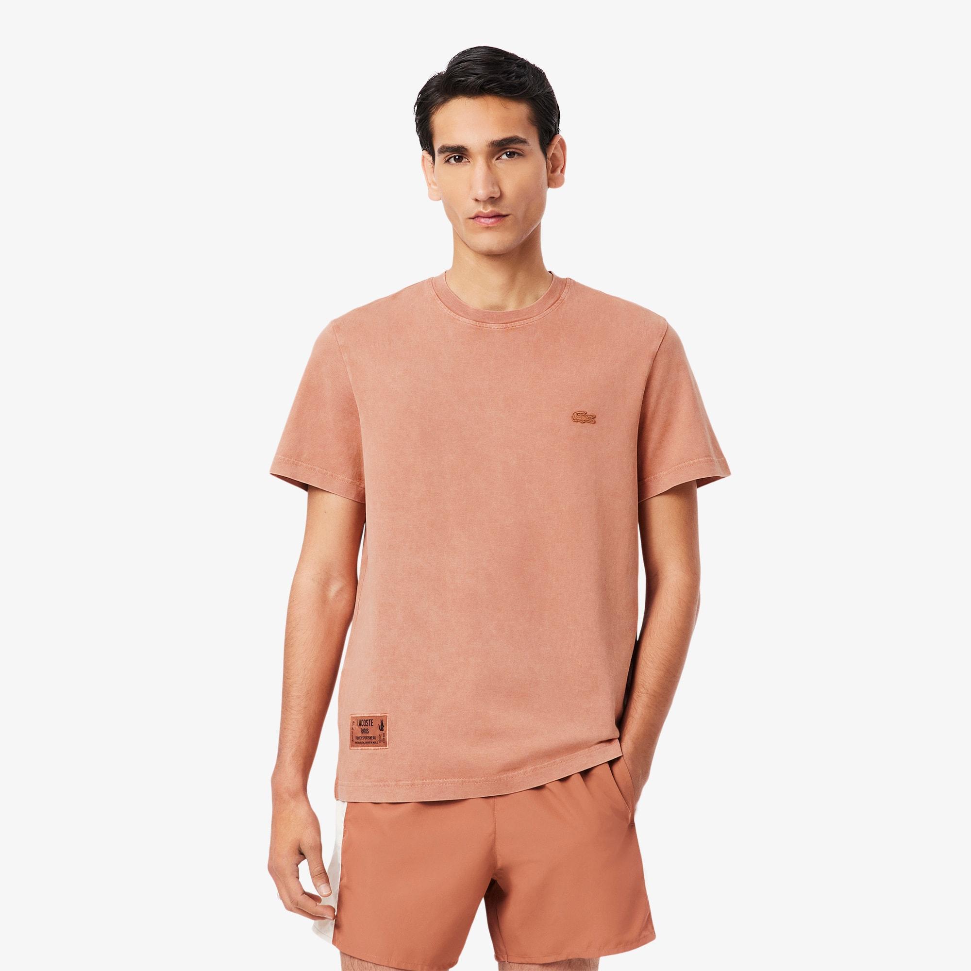 Men's Washed Effect Heavy Jersey T-Shirt Product Image