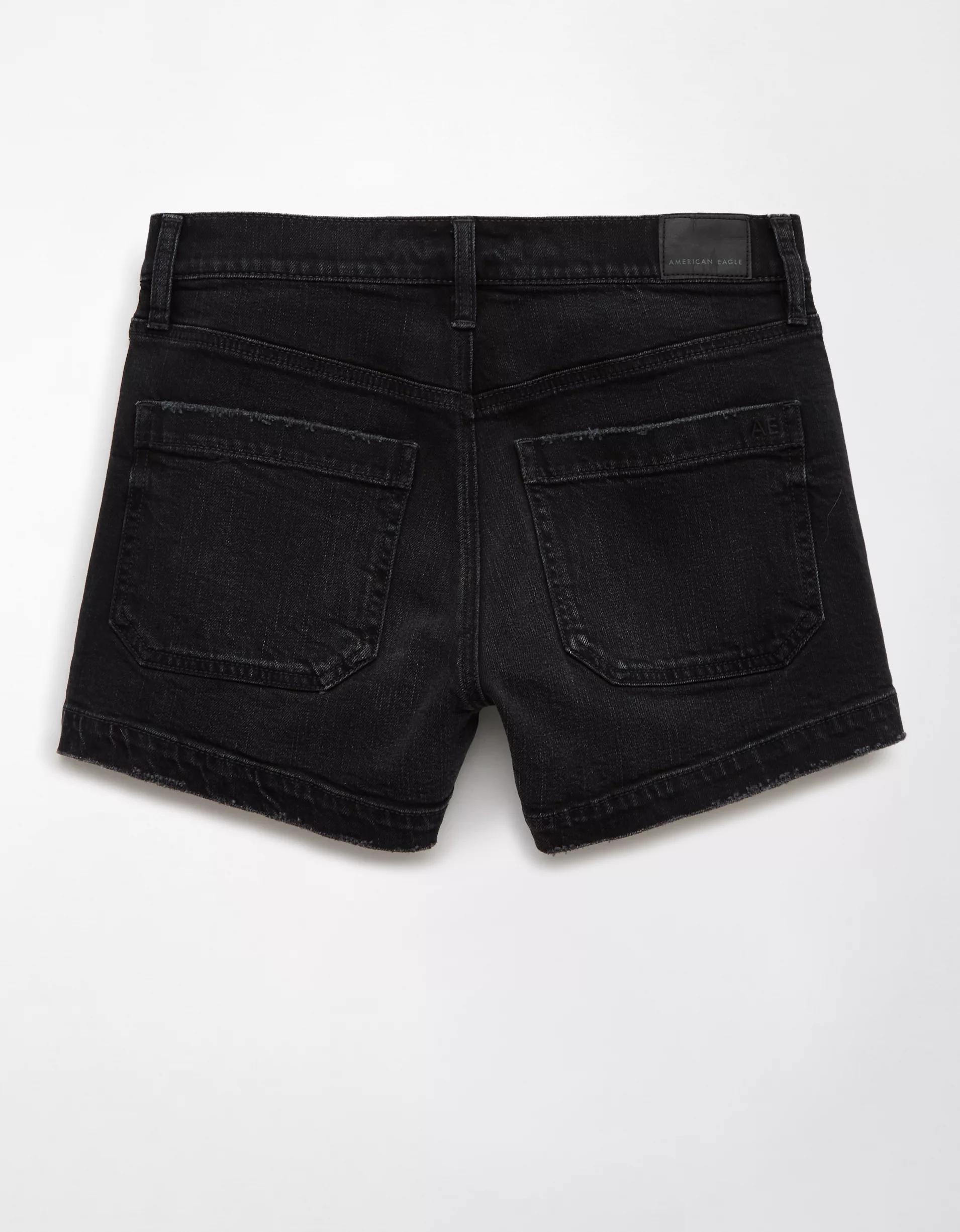 AE Strigid Super High-Waisted Relaxed Denim Short Product Image