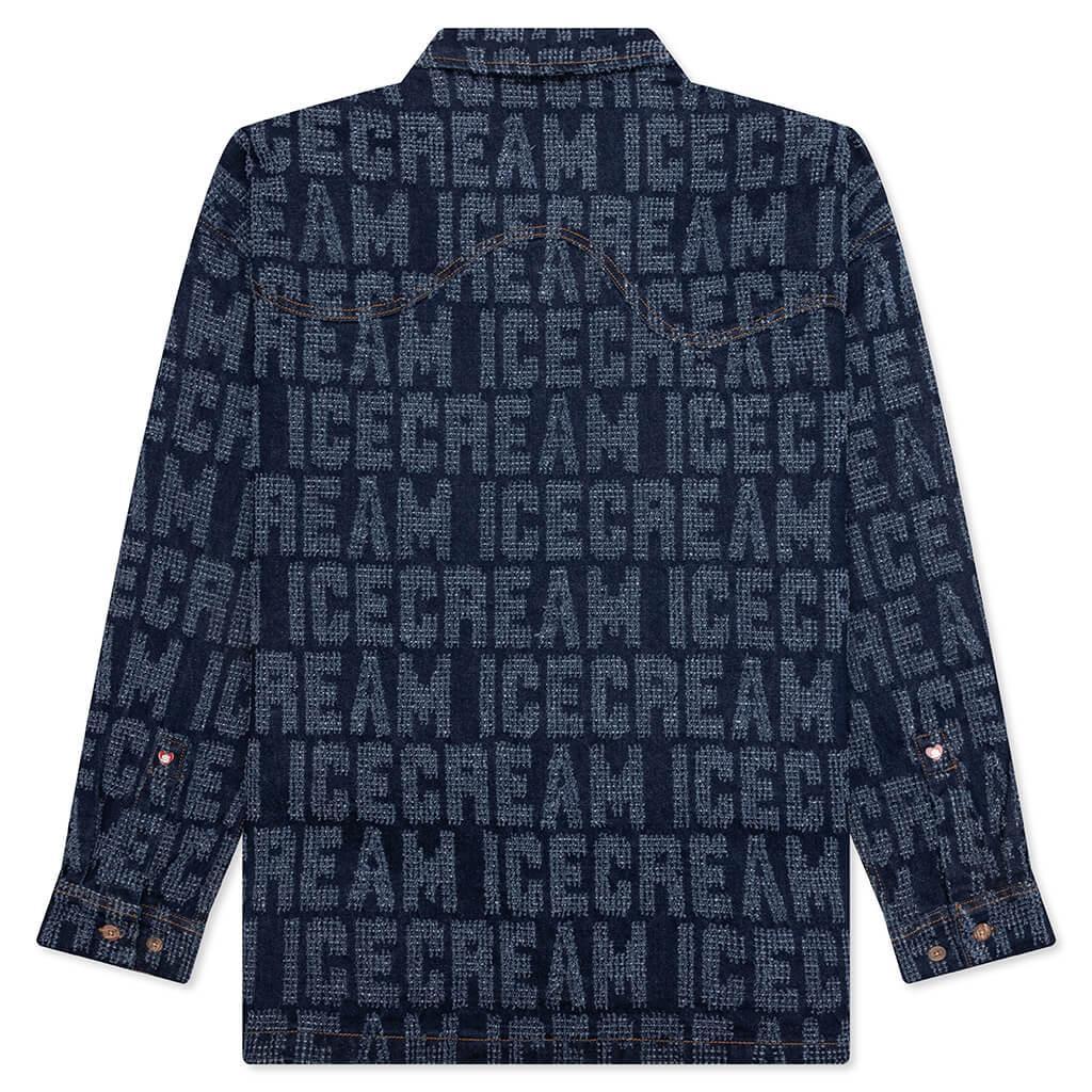 Oversized Echo L/S Shirt - Blue Moon Male Product Image