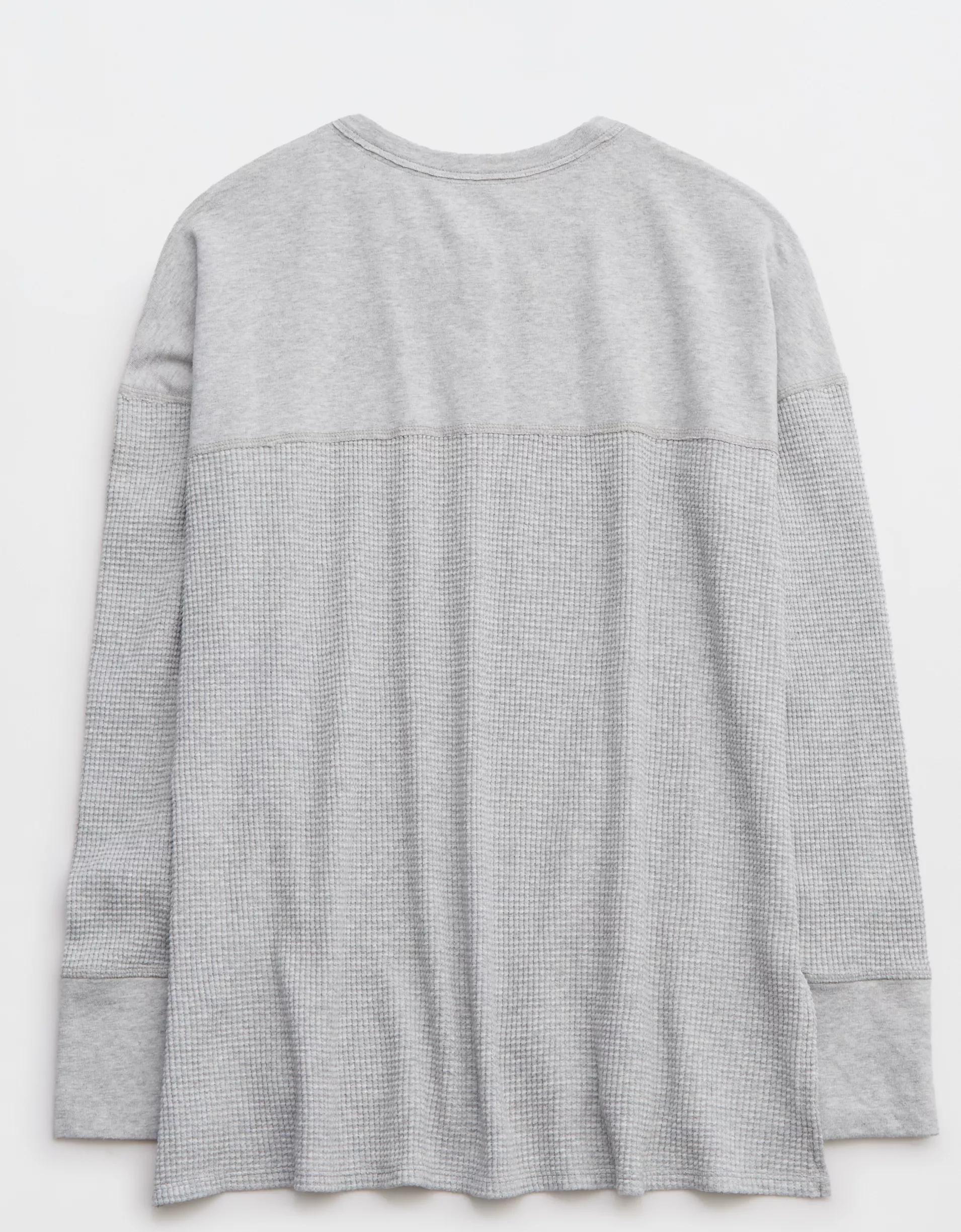 OFFLINE By Aerie Wow! Waffle Henley T-Shirt Product Image