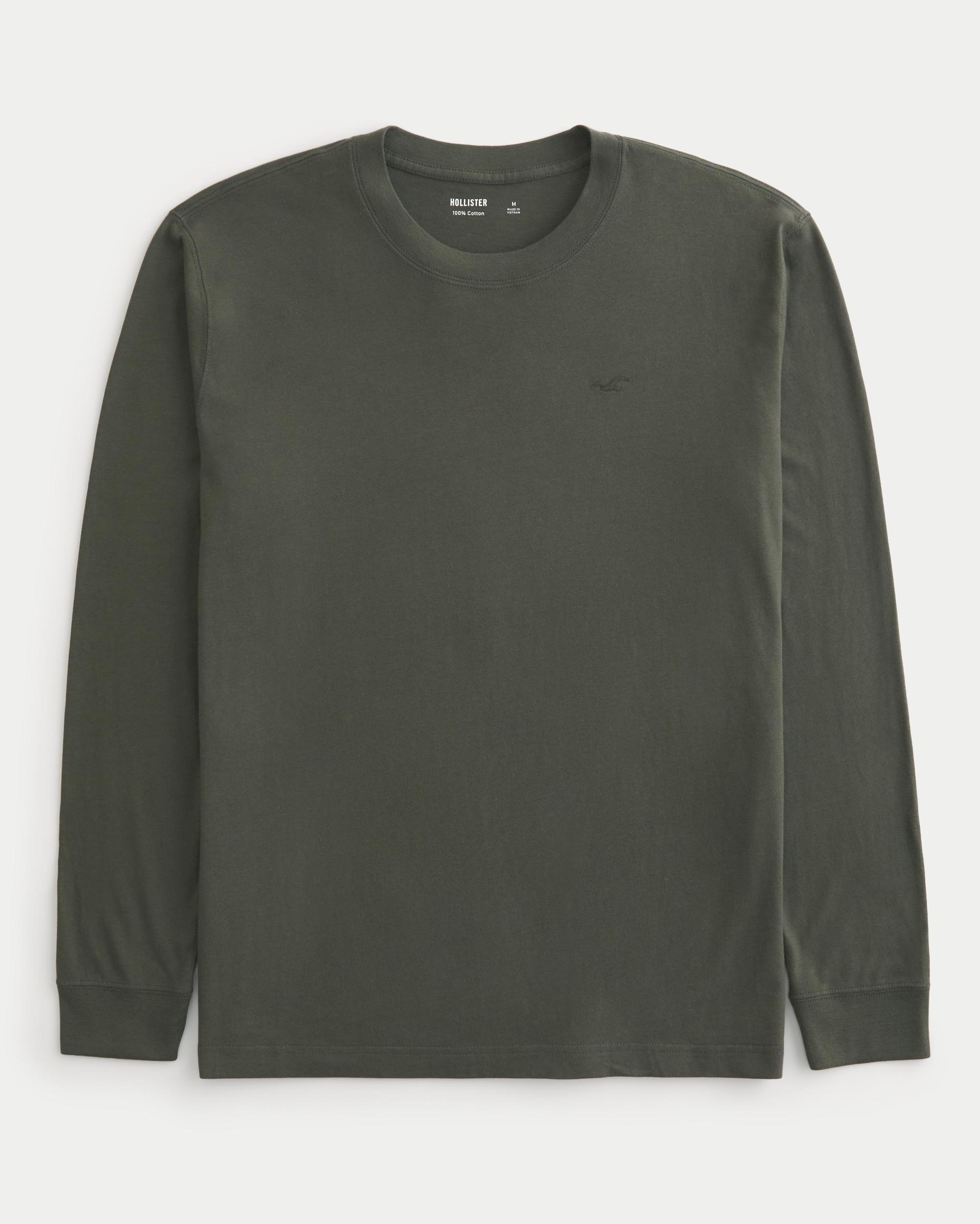 Long-Sleeve Cotton Crew T-Shirt Product Image
