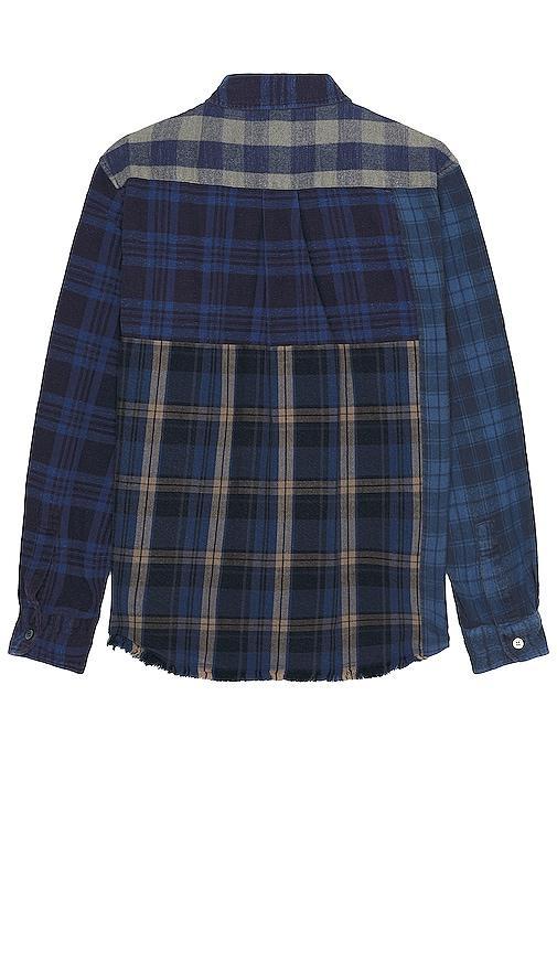 JOHN ELLIOTT Silverado Paneled Plaid in Blue Product Image