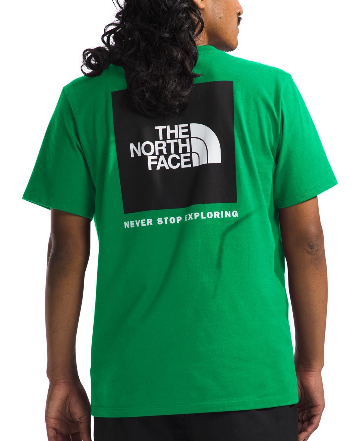 The North Face Short Sleeve Box NSE Tee (Black Currant ) Men's Clothing Product Image