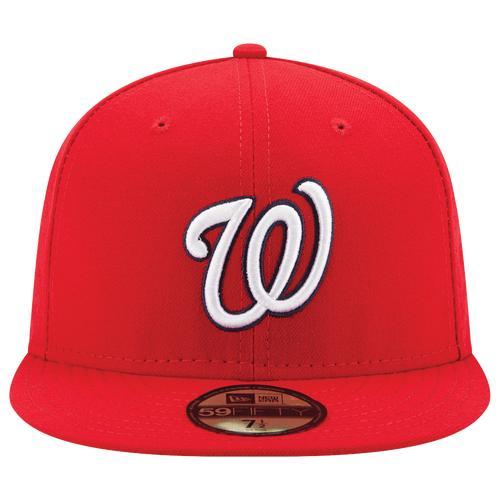 Men's New Era Red Washington Nationals Game Authentic Collection On-Field 59FIFTY Fitted Hat, Size: 7 7/8 Product Image