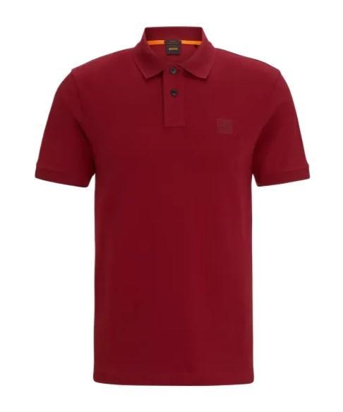 HUGO BOSS Short-sleeved Polo Shirt In Red Product Image