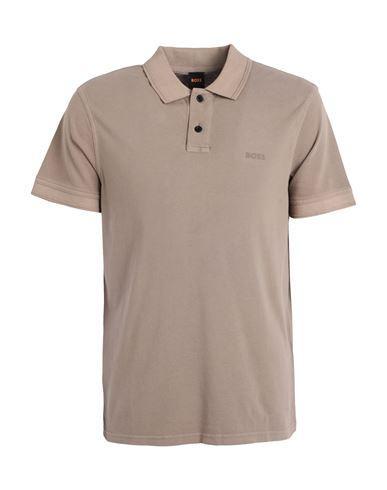 HUGO BOSS Boss Man Polo Shirt Khaki Size Xl Cotton Product Image