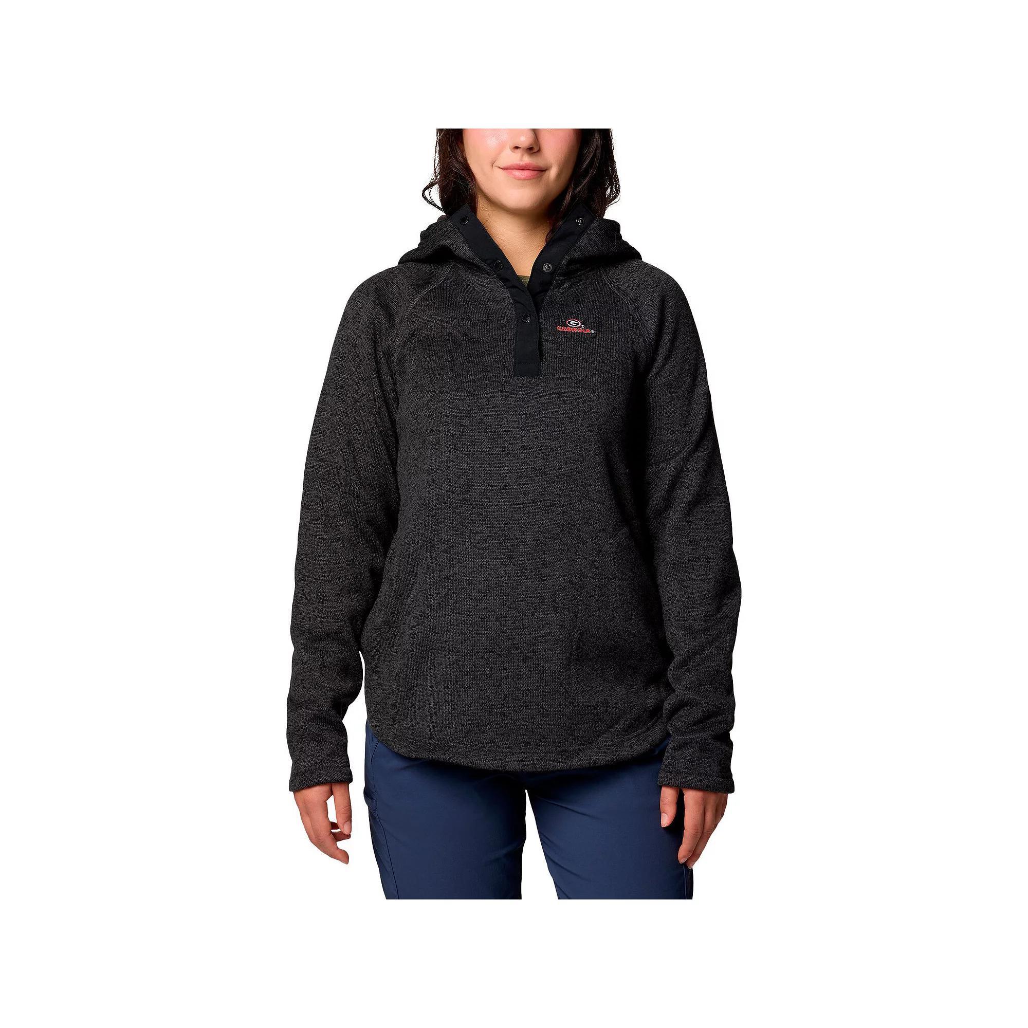 Women's Columbia Black Georgia Bulldogs Sweater Weather Raglan Pullover Hoodie, Size: Medium Product Image