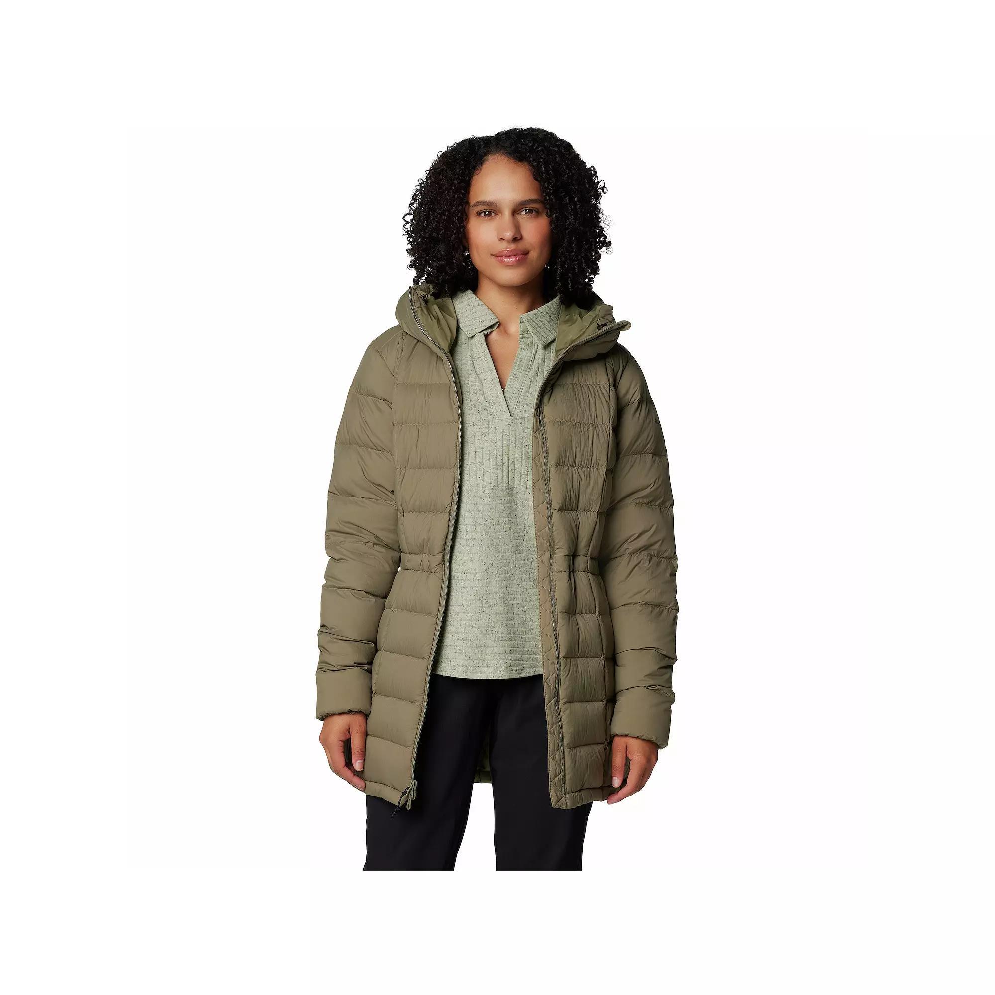 Women's Columbia Ardenwood Mid Down Jacket, Size: Medium, Stone Green Product Image