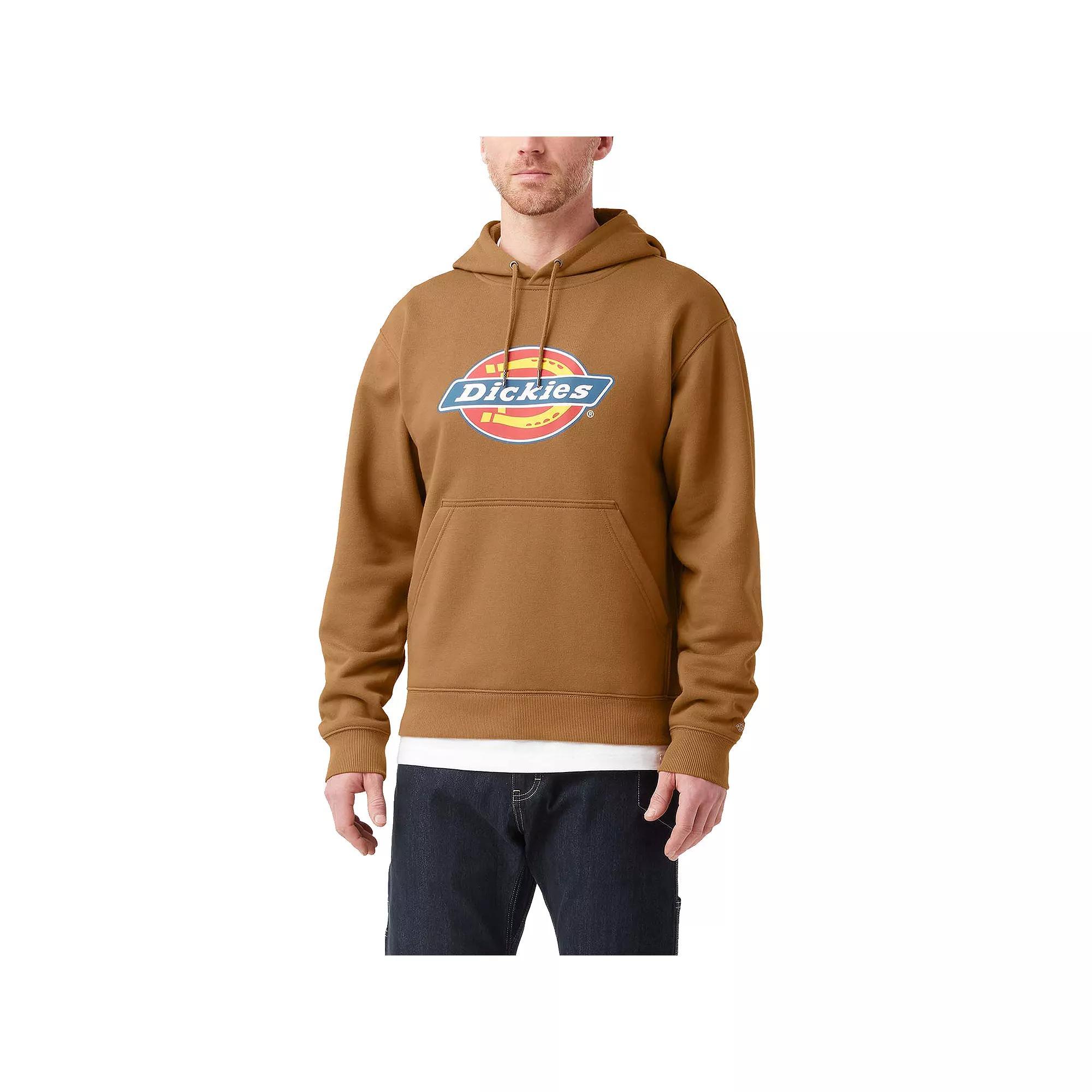 Men's Dickies Water Repellent Logo-Sleeve Hoodie, Size: XL, Brown Product Image